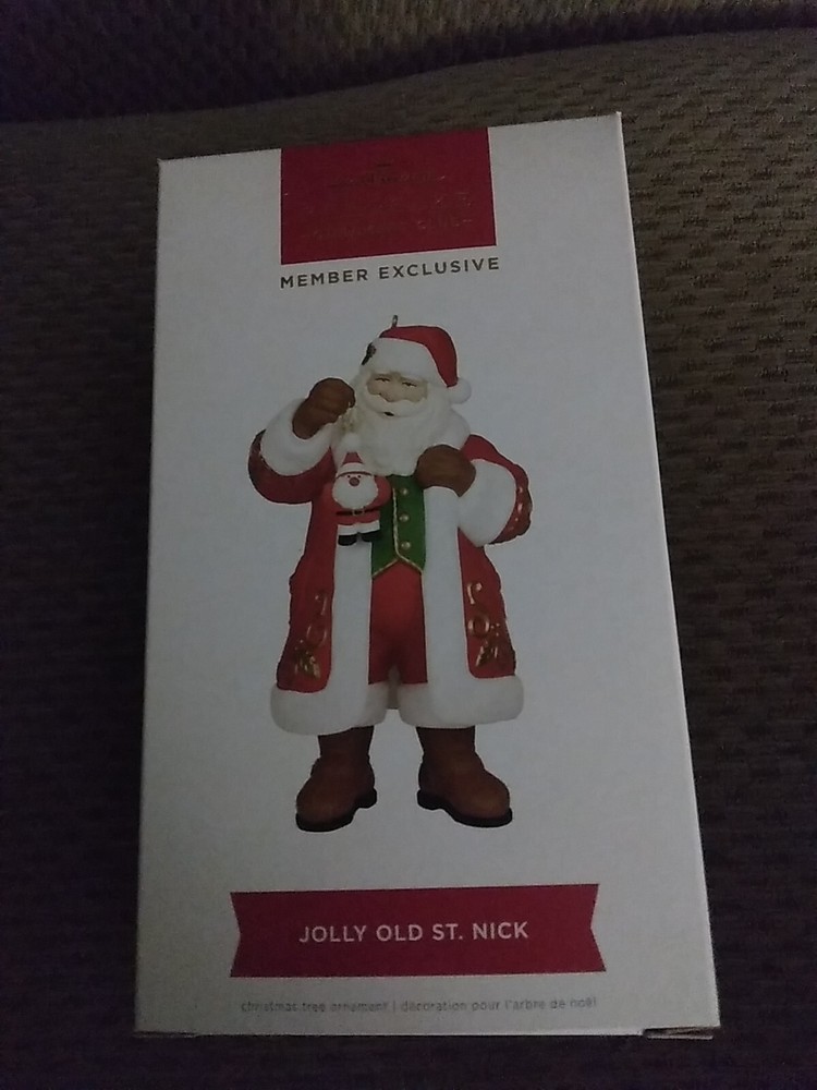 Hallmark 2023 Santa Jolly Old St Nick Club Member Exclusive Christmas Ornament