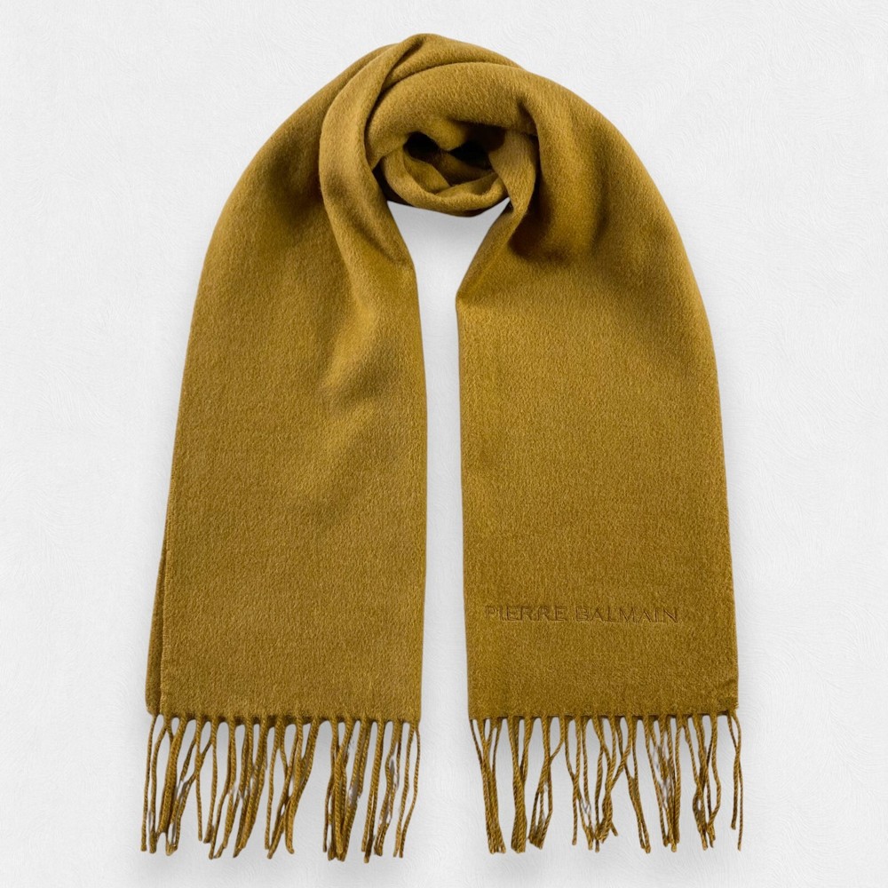 Balmain Wool Scarf Muffler for Winter Warmth