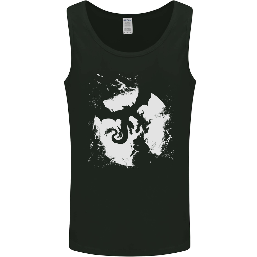 Dragon Moon Fantasy Mens Vest Tank Top