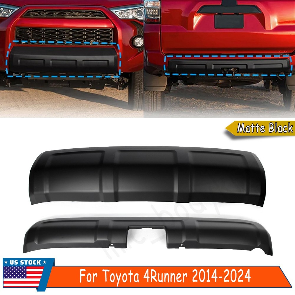 2pcs Front & Rear Bumper Valance Panel Bumper Cover Fit Toyota 4Runner 2014-2024