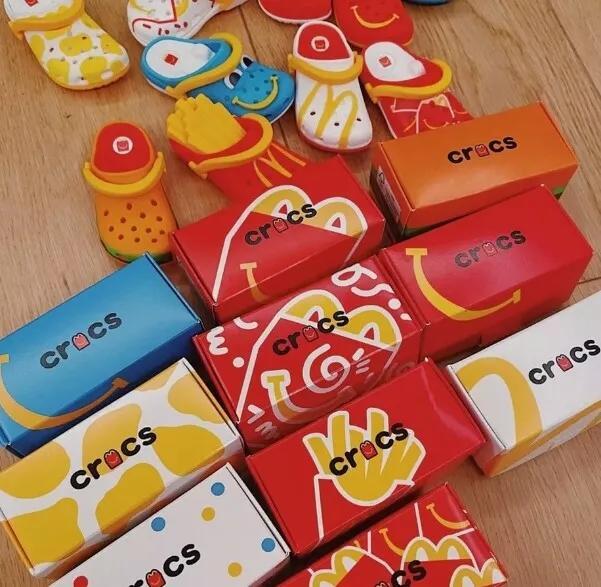 Set All 10 PCS McDonalds Mini Crocs Keychain Happy Meal Toys Completed Toy