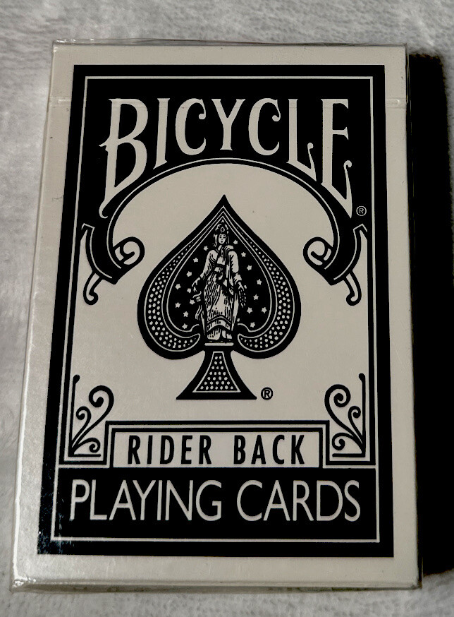 Bicycle Rider Back Black Deck Red Seal Cincinnati Ohio Magic Makers Cards Sealed