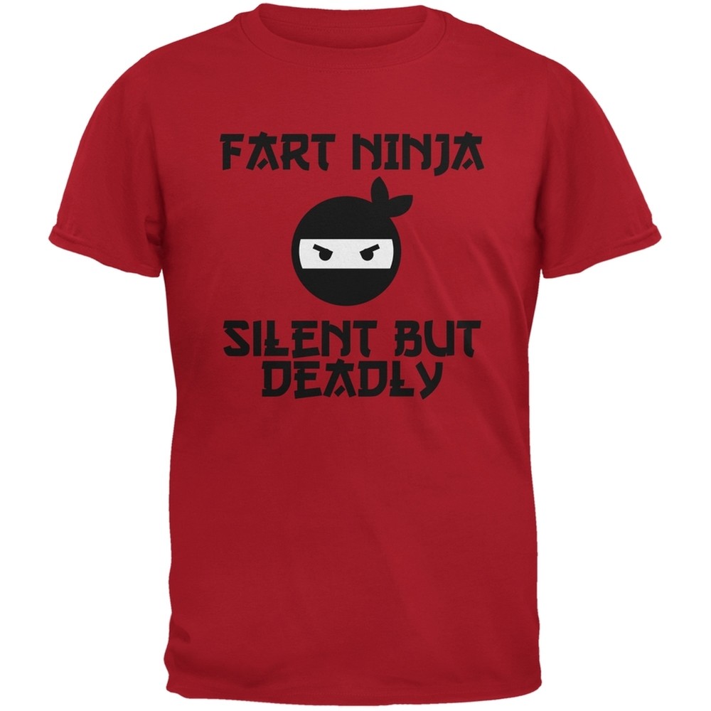 Fart Ninja Red Adult T-Shirt