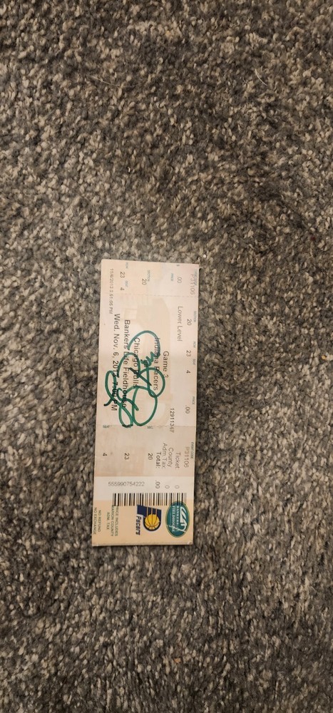 Pacers Misc Signed Ticket Stub LOT BIRD RUDY RUBIO SABONIS PERSON CAVS JUWONetc