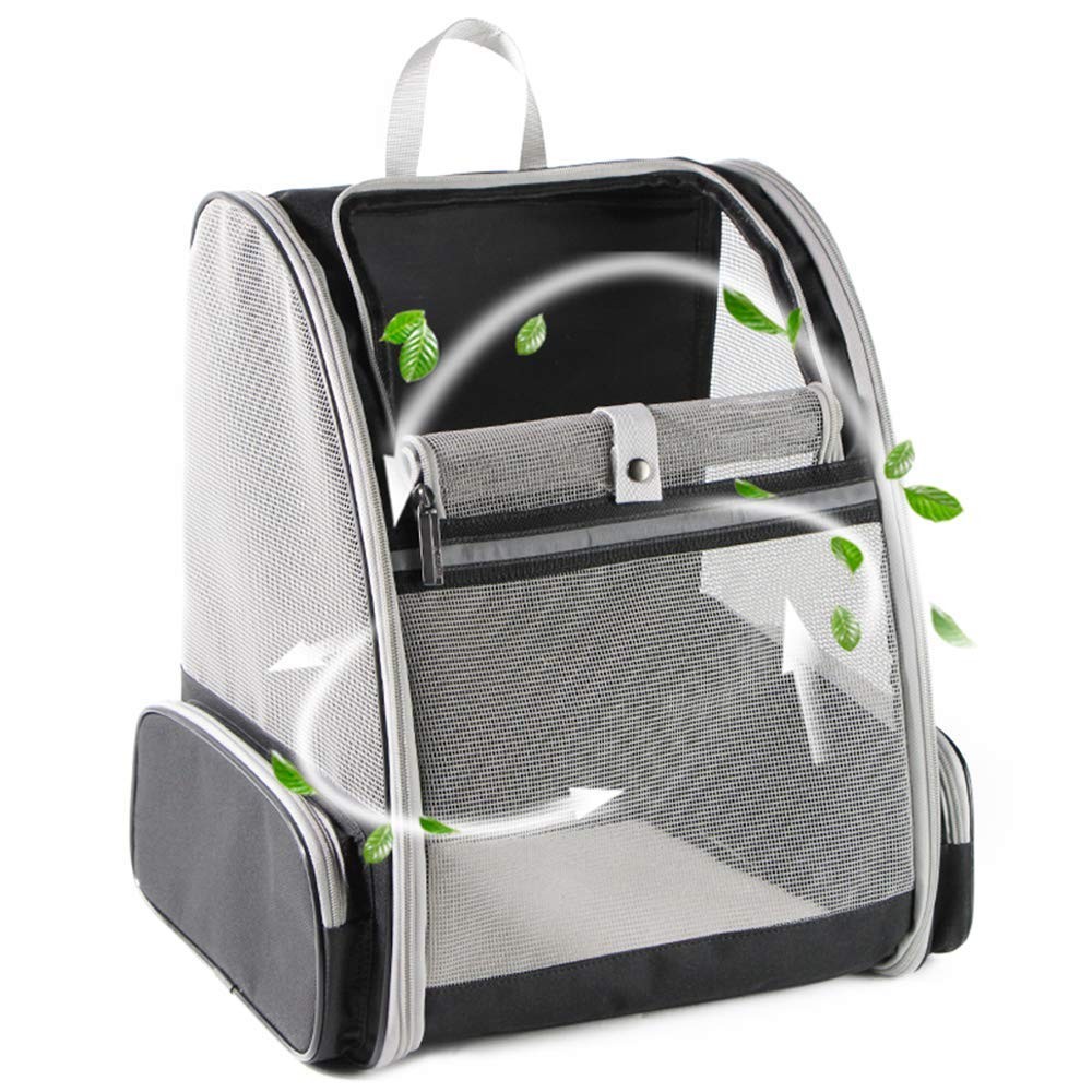 Innovative Black Bubble Backpack Pet Carrier for Cats and Dogs