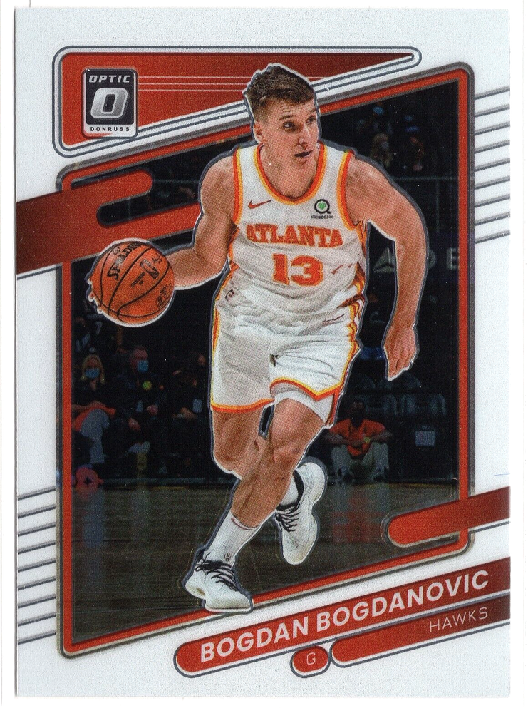 2021-22 Donruss Optic #32 Bogdan Bogdanovic Atlanta Hawks Basketball Card