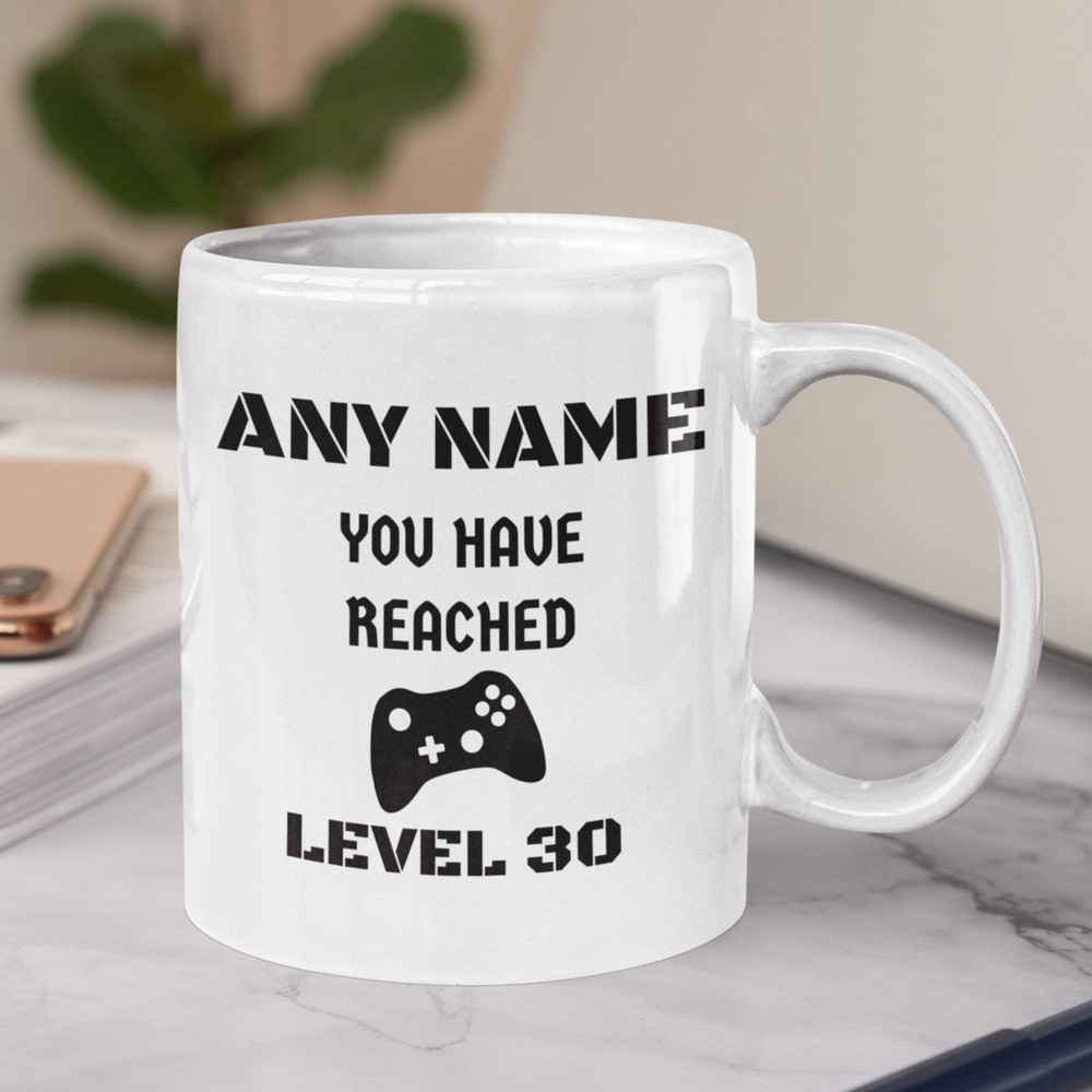 Taza Gamer Personalizada 30 Cumpleaños Regalo Para Él Para Ella Regalo Para Gamer