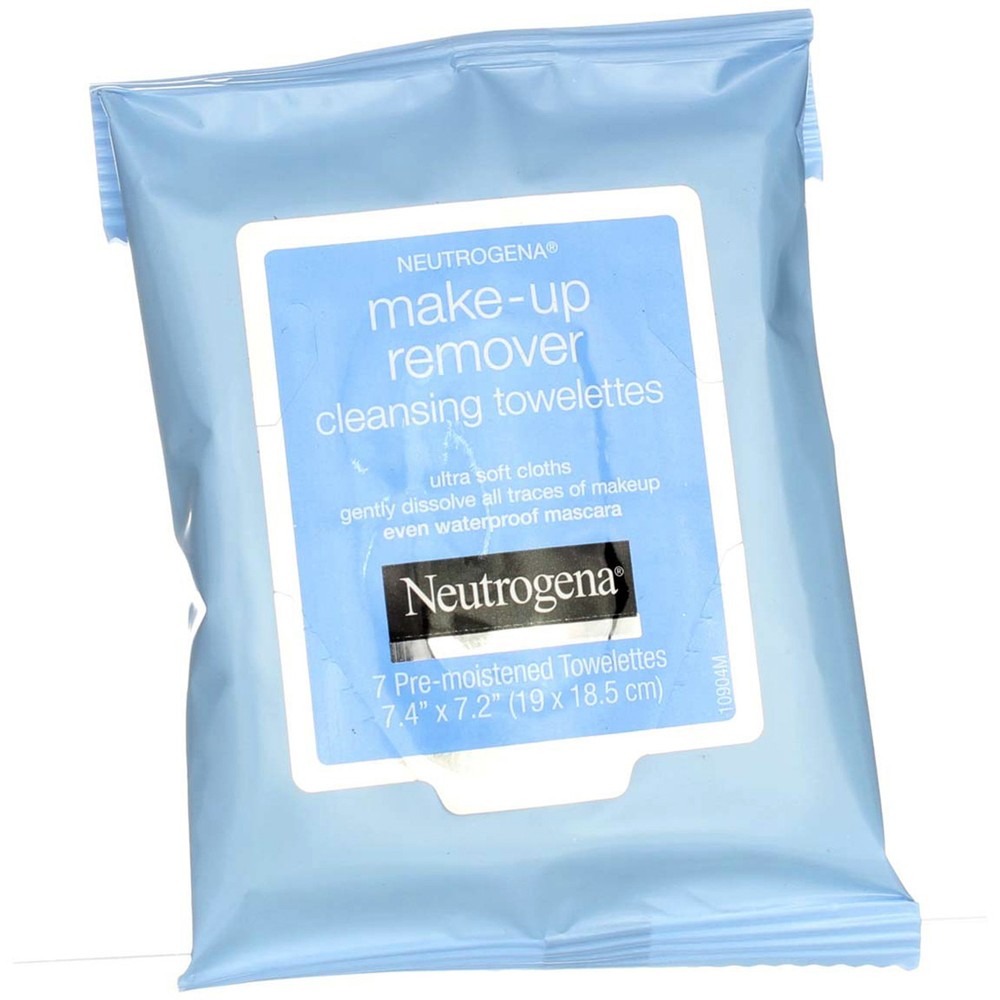 4 Pack Neutrogena Make-Up Remover Cleansing Towelettes Ultra Soft Cloths - 7 ...