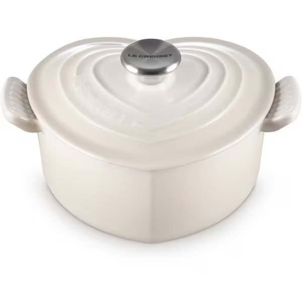 Le Creuset Cocotte d'Amour 20cm 1.9L Dune Cast Iron Enamel Pot Japan New