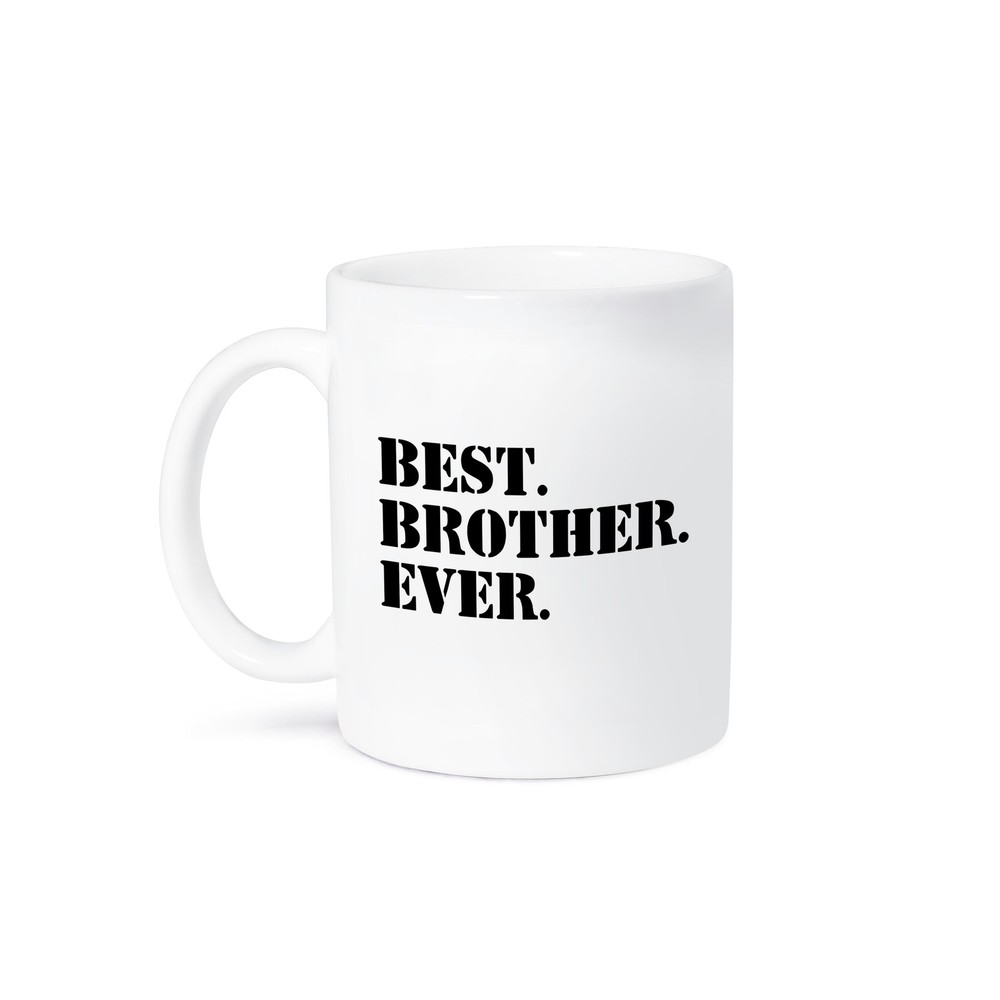 Best Brother Ever Gift Mug - Black Text 3dRose Design