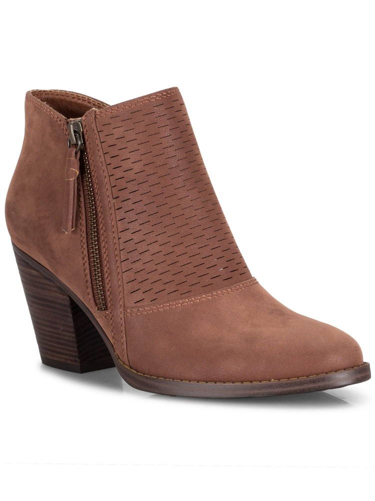 BARETRAPS Womens Brown Arch Support Cacie Round Toe Block Heel Booties 5.5 M