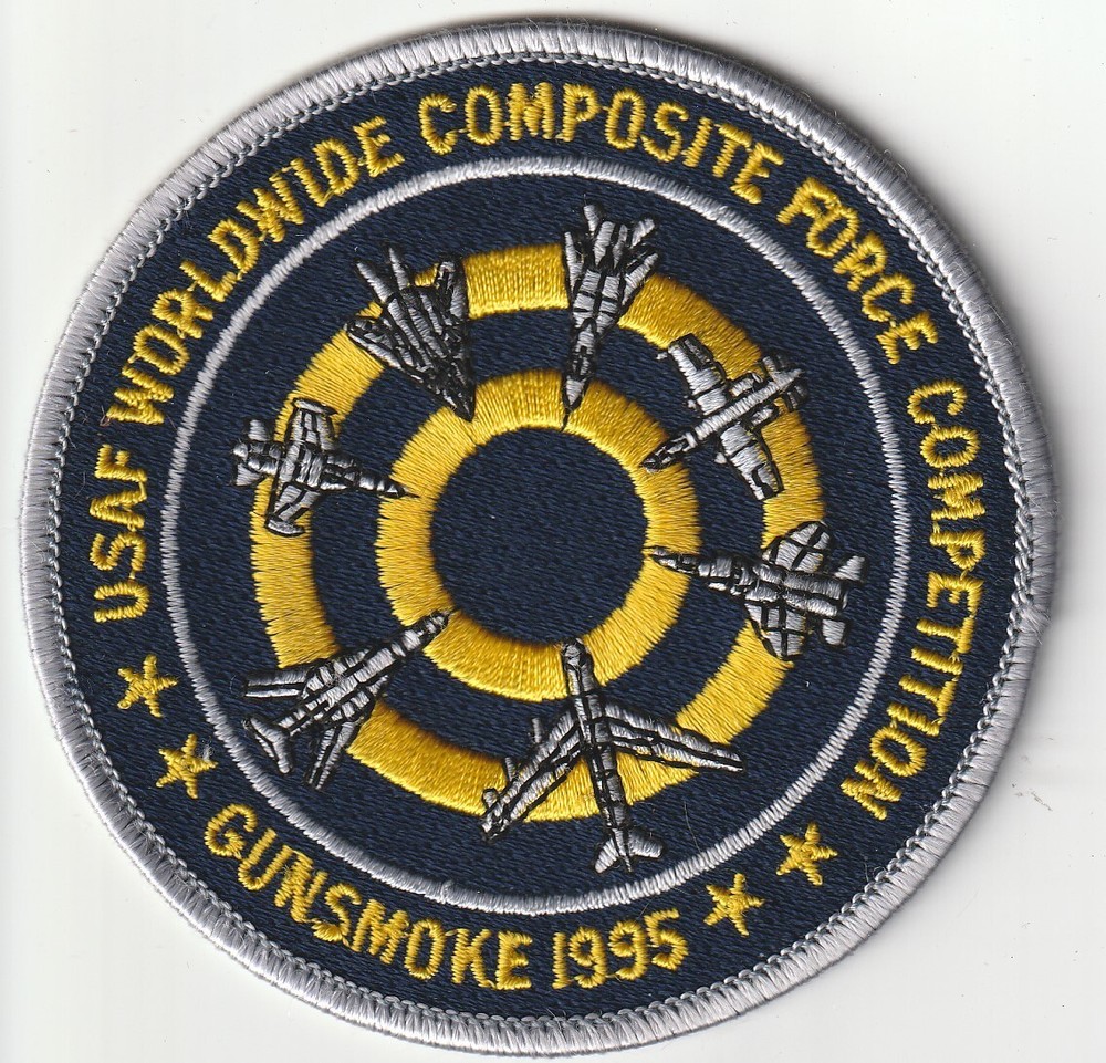 USAF Air Force GUNSMOKE 1995 USAF Worldwide Composite Force Competition patch