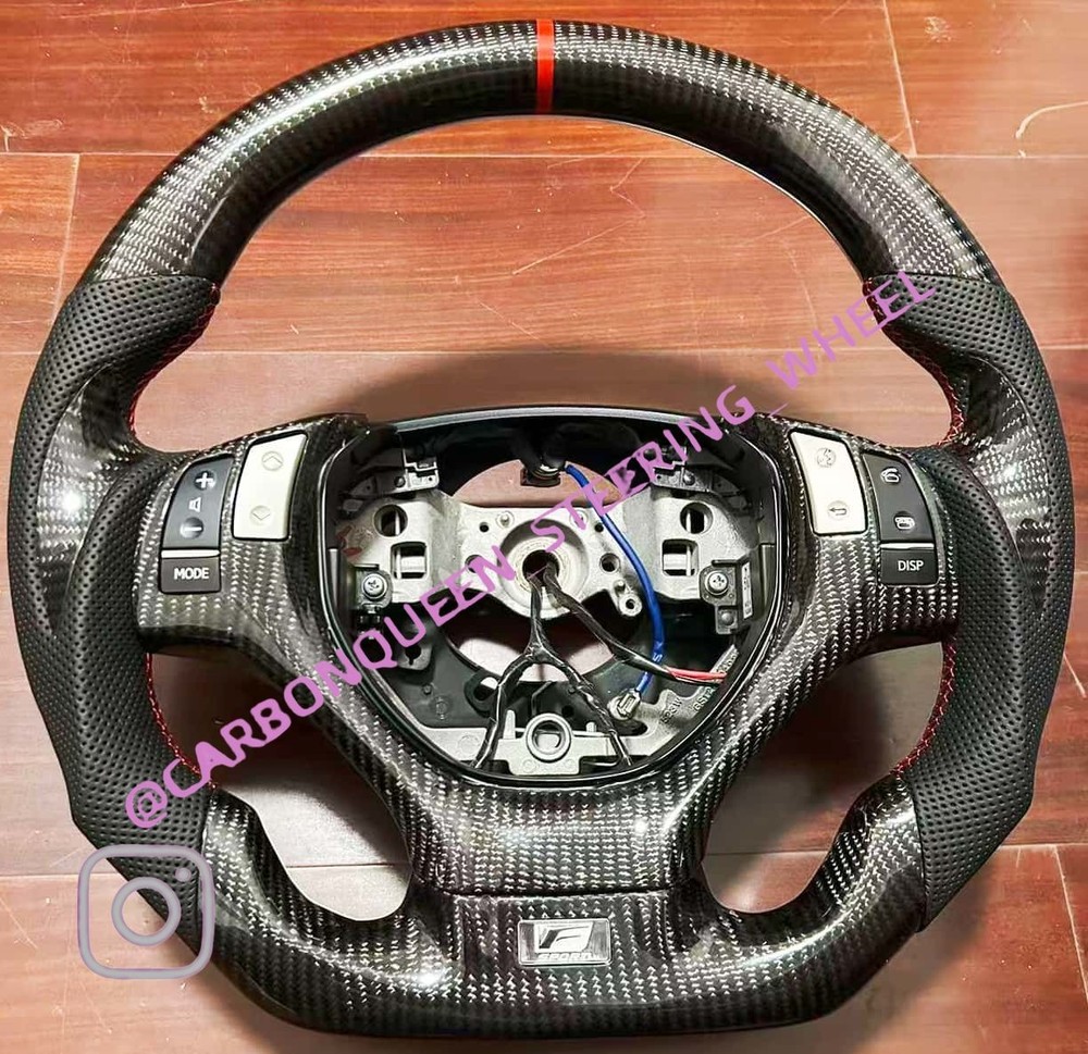 CARBON FIBER STEERING WHEEL FOR LEXUS GS350 2013- 2015 YEARS W/HEATED+BUTTONS