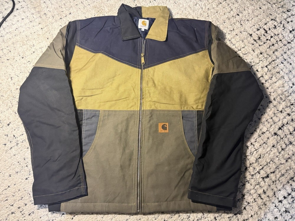 CARHARTT  Patchwork Jacket Reworked  Canvas Bomber  Mens | Size M