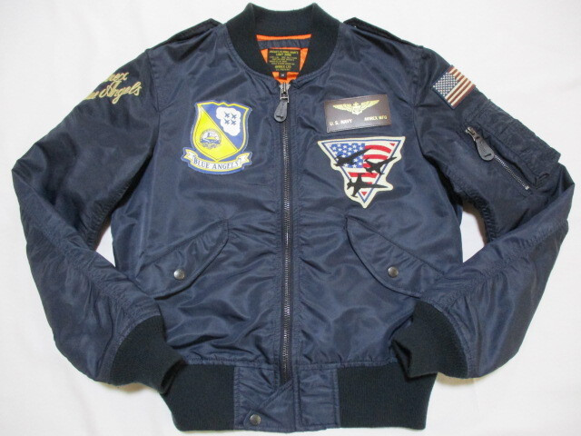 Avirex L-2A Us Navy Blue Angels Flight Jacket M