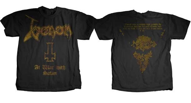 VENOM AT WAR WITH SATAN EXTREME HEAVY METAL T TEE SHIRT S M L XL
