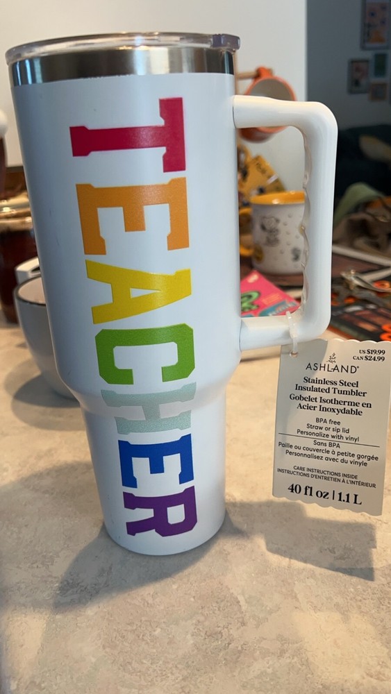 Ashland stainless steel tumbler 40oz for TEACHER