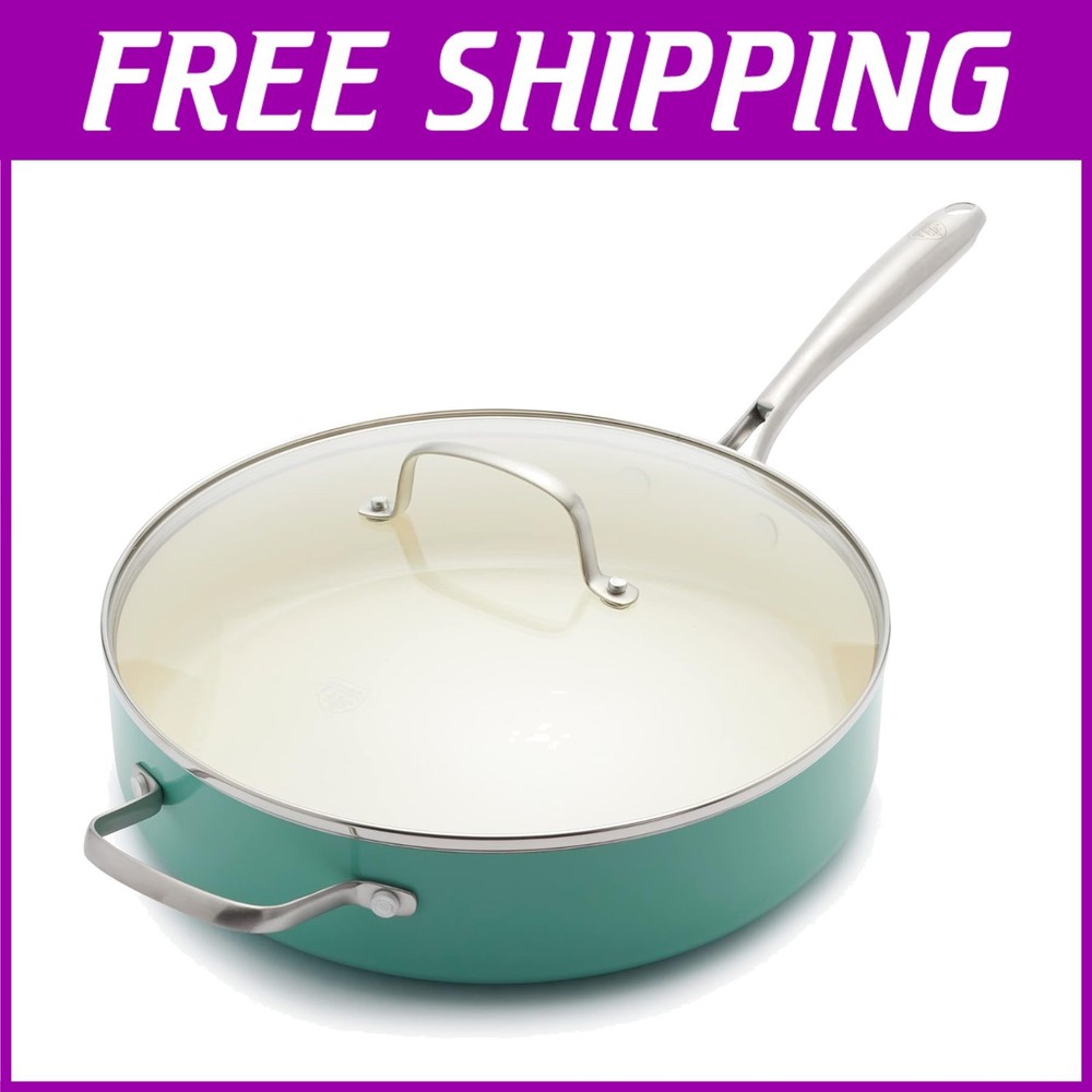 PFAS-Free 5QT Ceramic Sauté Pan for Professional Cooking
