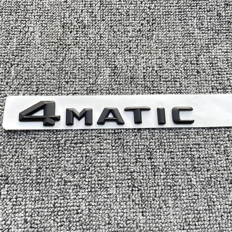 4Matic Trunk Emblem Black 3D Tailgate Lid  Badge AMG New Style Modified