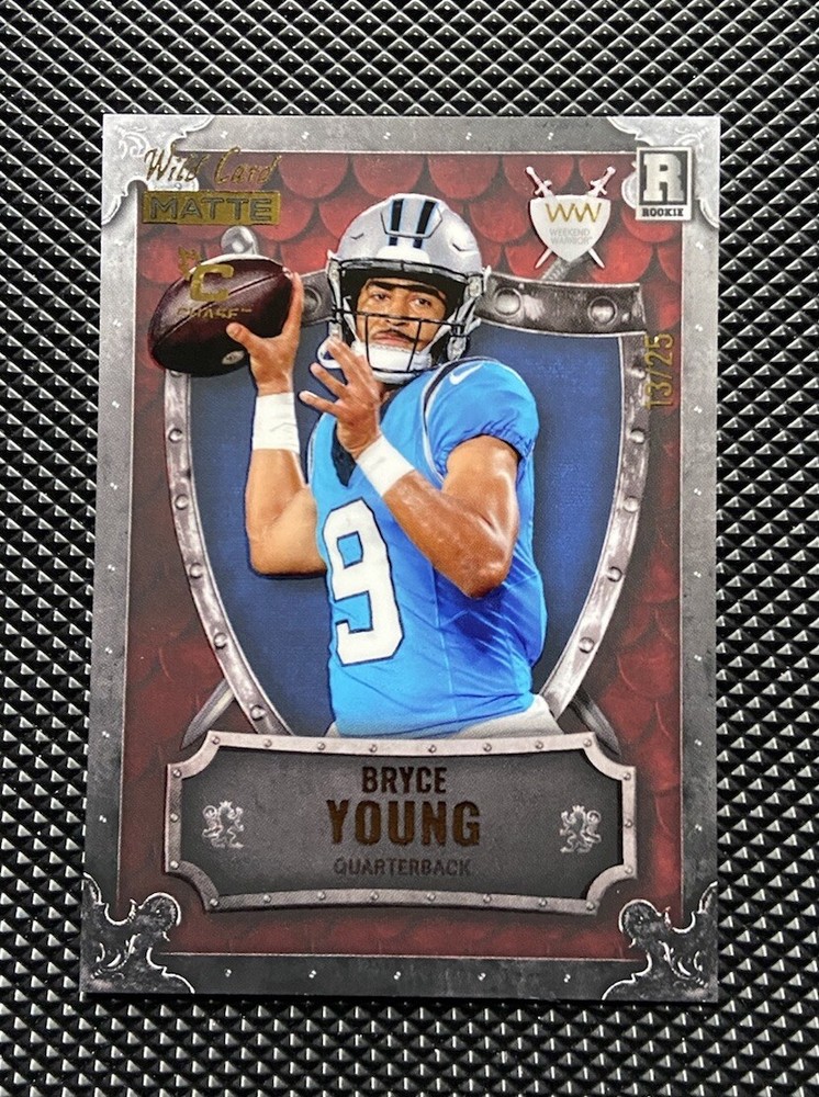 2023 Wild Card Matte Bryce Young Weekend Warrior Rookie 13/25 Carolina Panthers