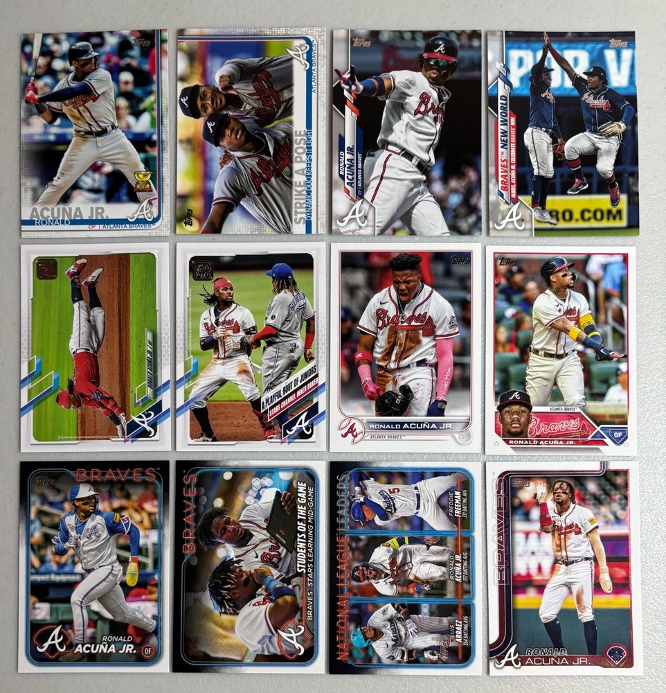 Ronald Acuna Jr Topps instant collection 12 cards 2019-2025