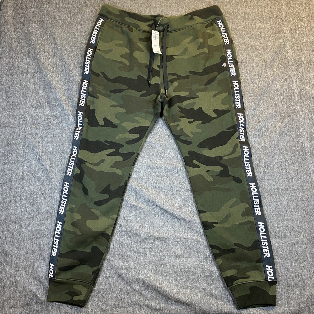 Hollister Skinny Jogger Camouflage Camo Xl Spell Out Stripe NWT