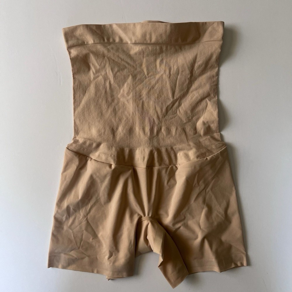 Spanx Women's High Waisted Mid Thigh Short in Nude Size S