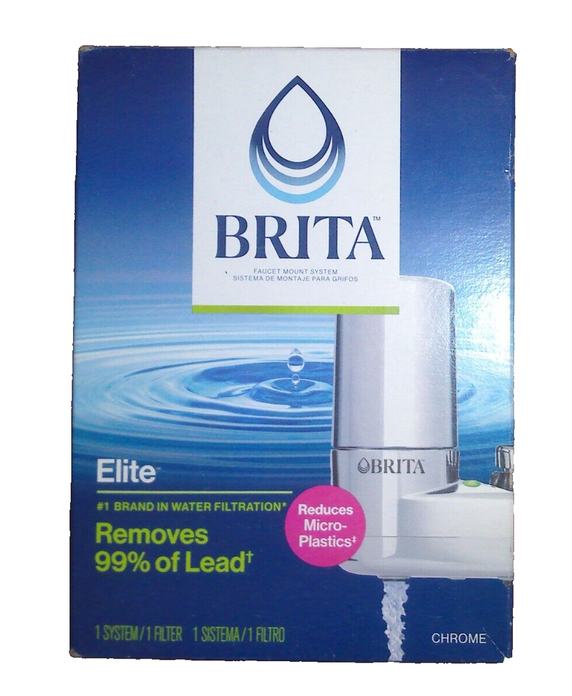 NEW! Brita Elite Faucet Water Filtration Mount System with 2 Spray Options