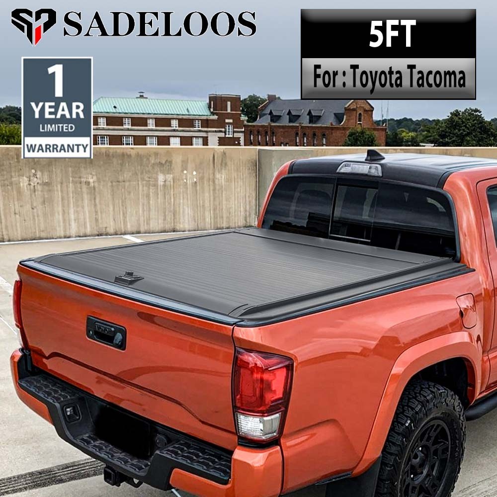 5FT Retractable Truck Bed Cover Hard Tonneau Cover For Toyota Tacoma 2016-2025