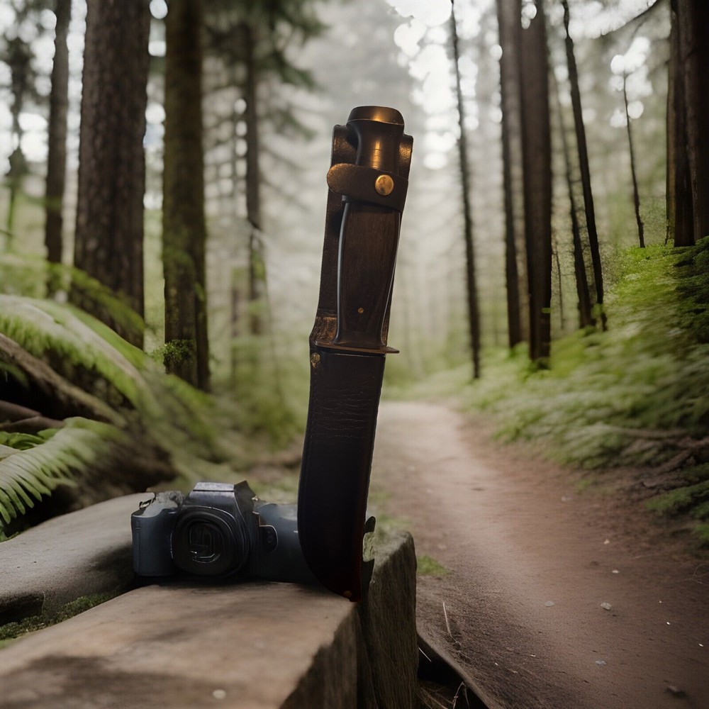 Vintage K—Bar Fixed Blade #1209 Wood Handle Combat Vietnam Era 11