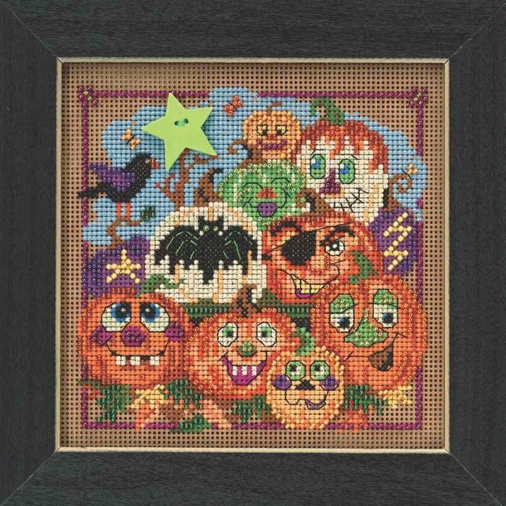 MILL HILL Buttons Beads Kit Counted Cross Stitch PAINTED PUMPKINS MH14-5206