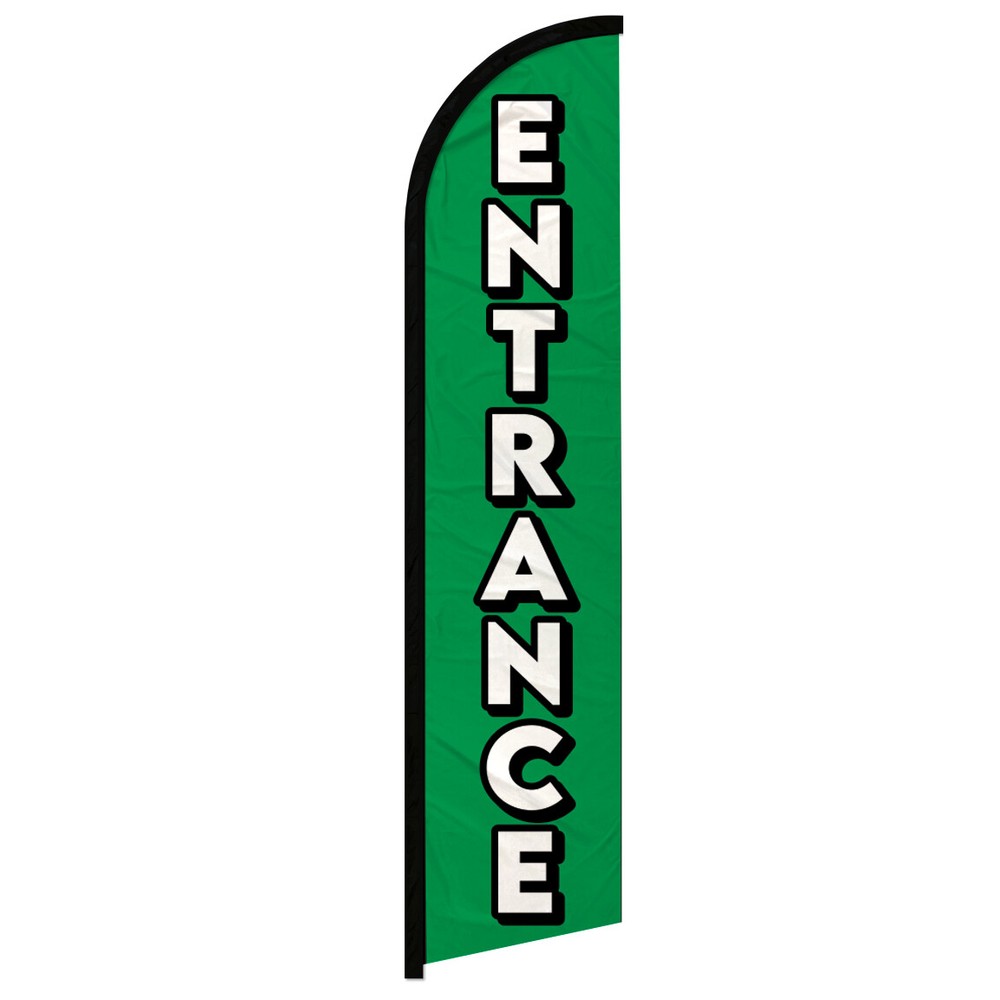 Grand Entrance Windless Swooper Flag – Perfect for Events, Parties, and Outdoor Signage