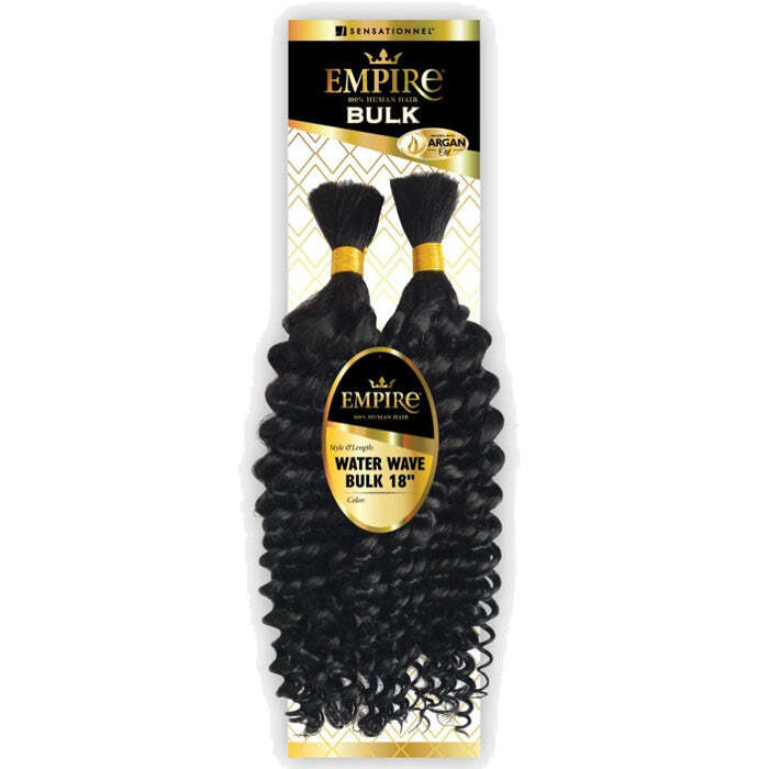 Sensationnel Empire Human Hair Braids - WATER WAVE BULK 18