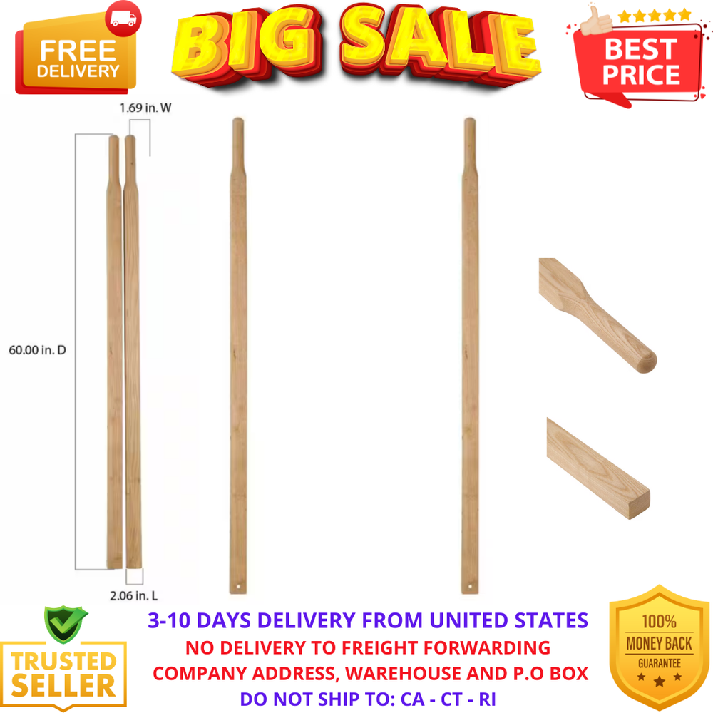 60 In. Hardwood Wheelbarrow Handle (Pack of 2)