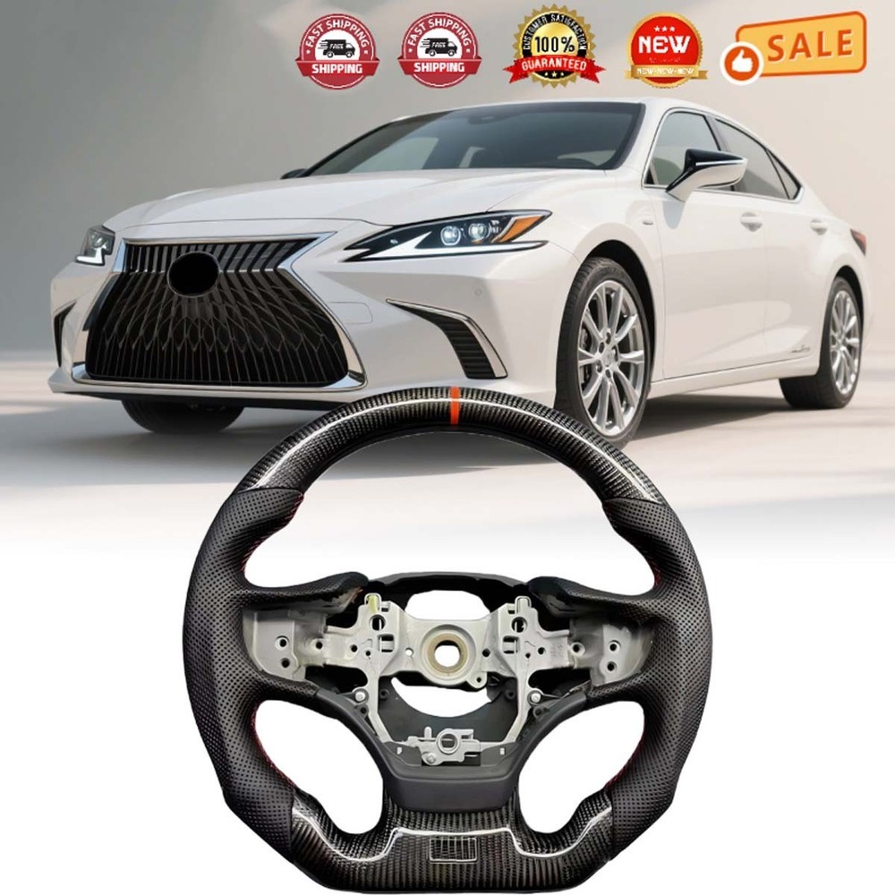 For 2019-23 LEXUS ES ES250 ES300h ES350 LS UX Heated Carbon Fiber Steering Wheel