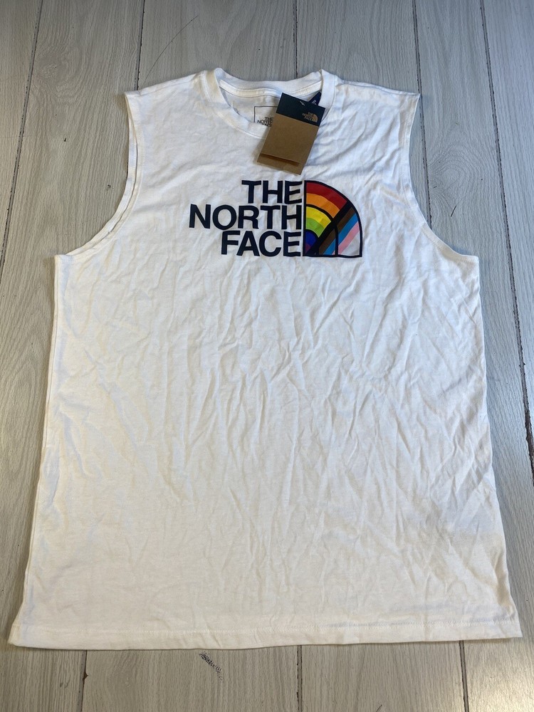 The North Face Men’s Rainbow Tank Top TNF White Size M Rainbow NWT