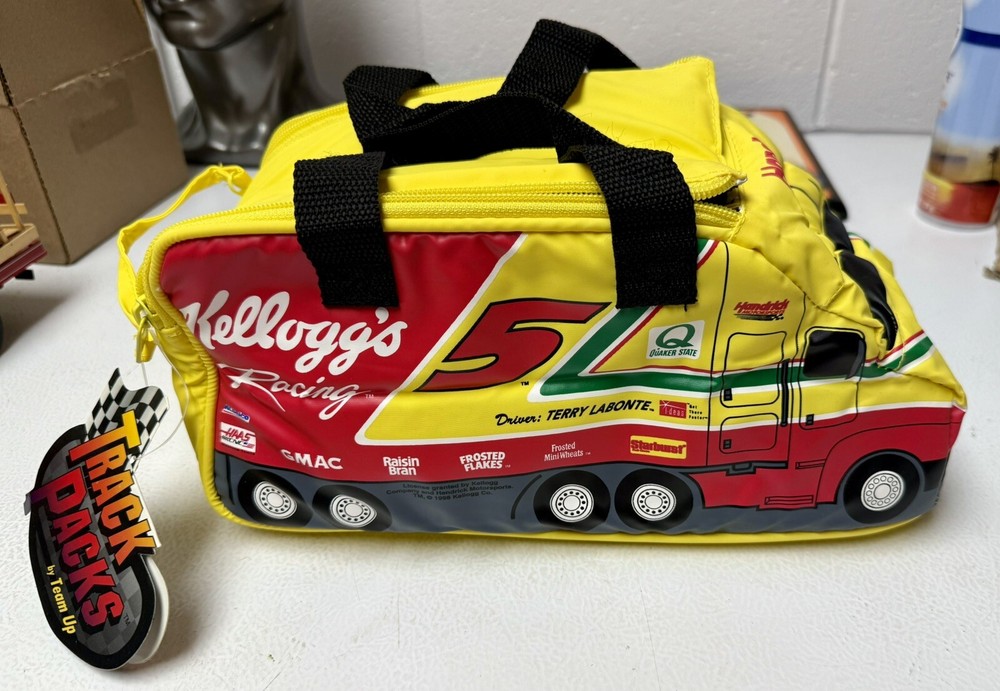 Vintage NASCAR Terry Labonte Kelloggs Truck Insulated Lunch Cooler NWTGS