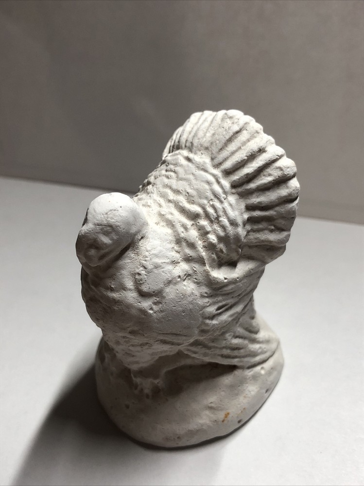 Turkey figurine Ceramic Bisque Unpainted 2 1/2