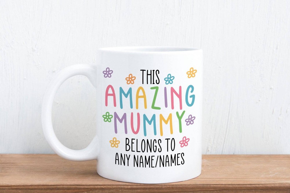 Personalised Amazing Mummy Belongs Gift Mug From Kids