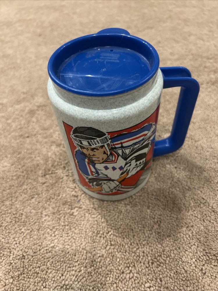 Exclusive Dunkin Donuts 14 oz NHL Rangers Plastic Hockey Coffee Mug Limited Edition Collectible