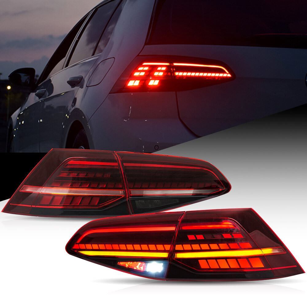 For 2014-19 VW Golf 7 MK7 GTI MK7.5 Tail Lights Upgrade FULL LED DRL Brake Light