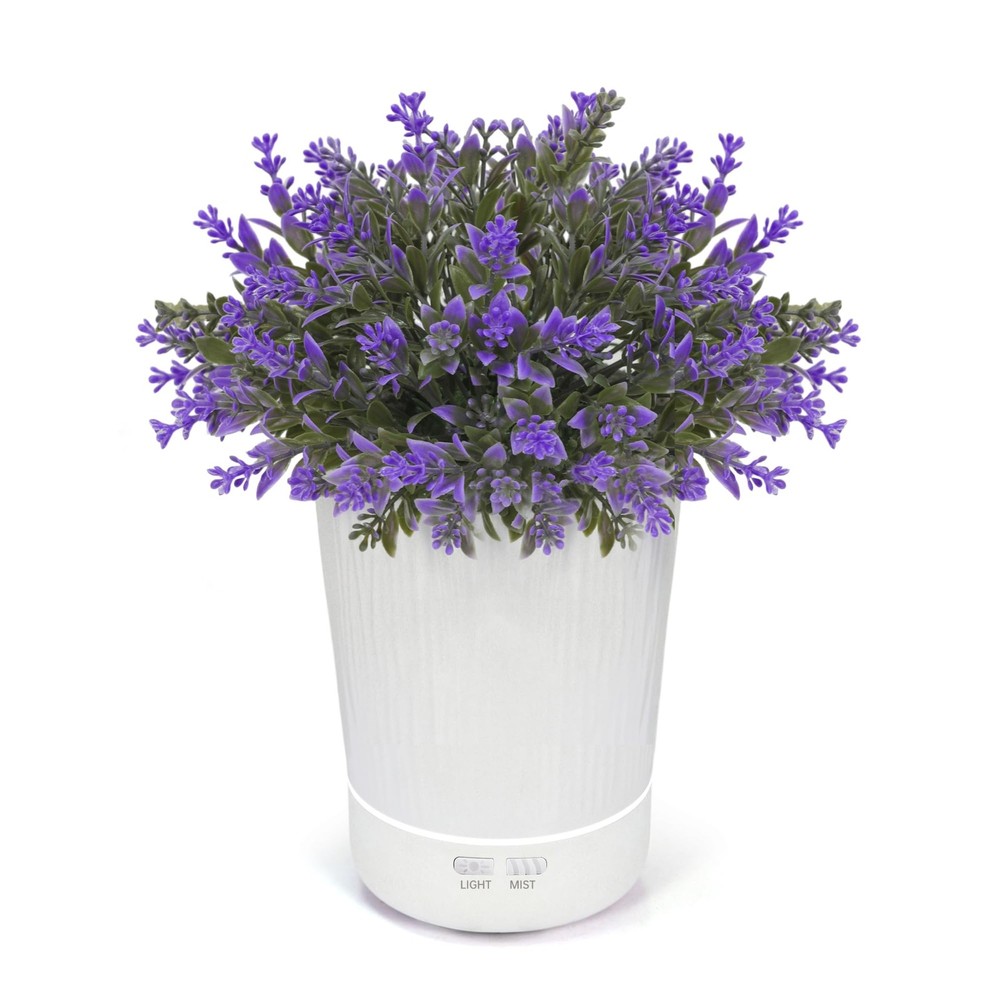 Lavender Essential Oil Diffuser with Ultrasonic Aromatherapy and Potted Plant Design