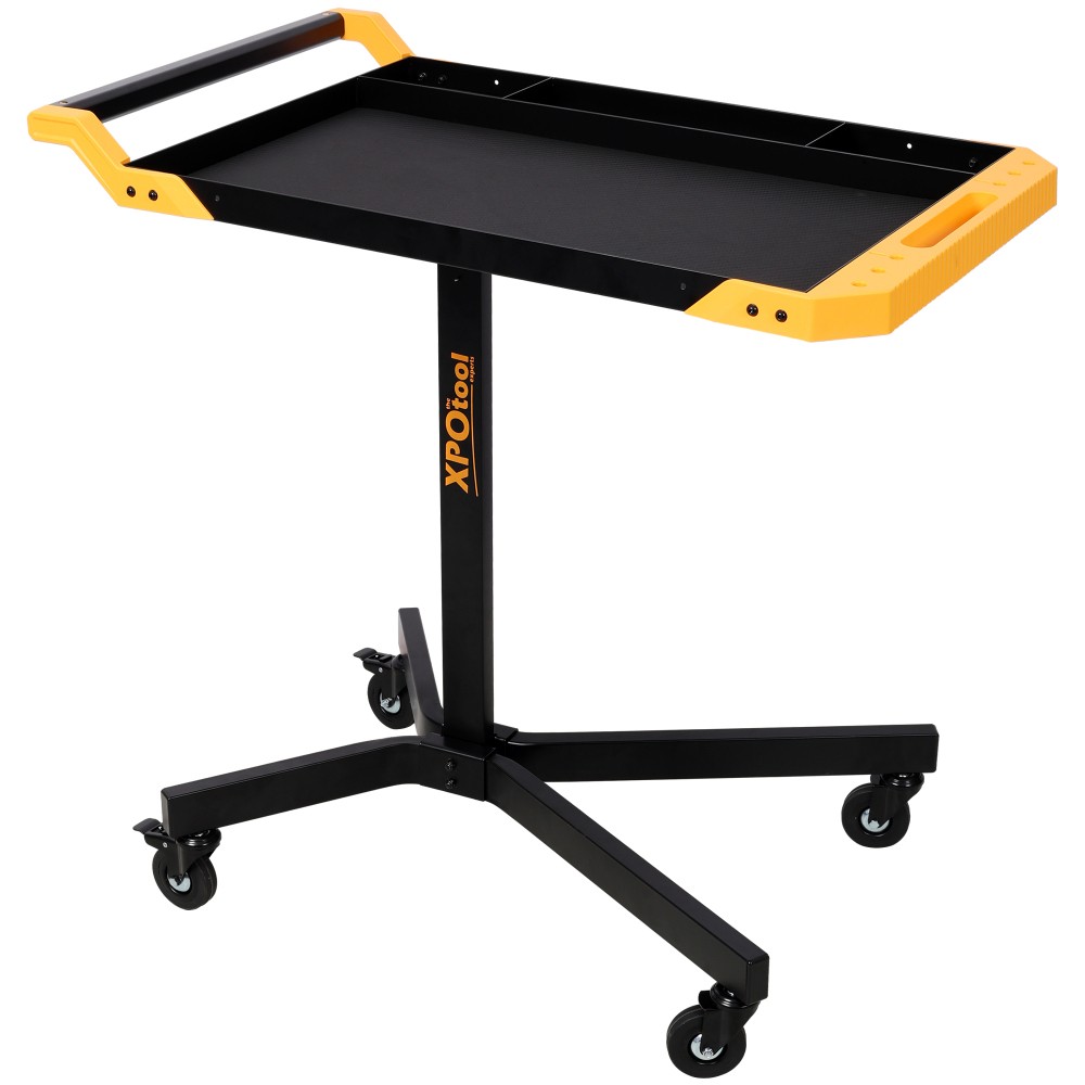 Adjustale Height Mobile Work Table Rolling Tool Tray Table Repair Shops DIY