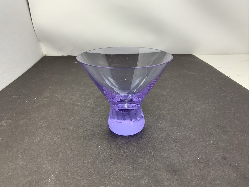 Moser Martini stemless Glass , Pebbles Collection Purple