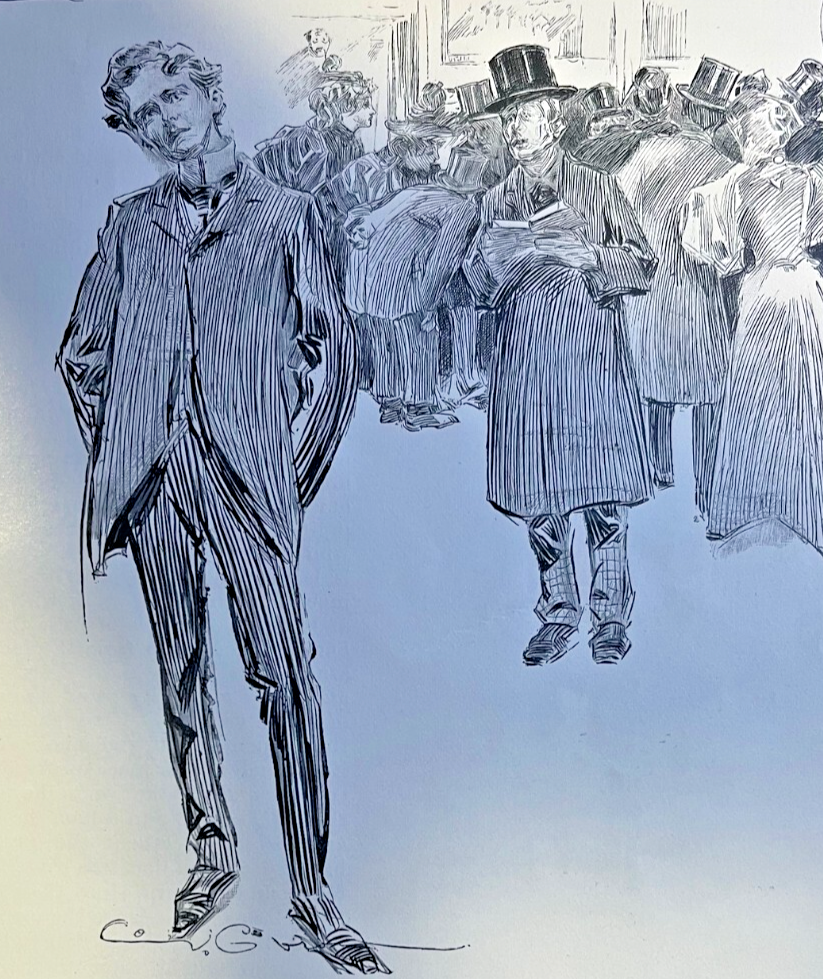 1895 Americans in Paris Richard Harding Davis C D Gibson Illustrations