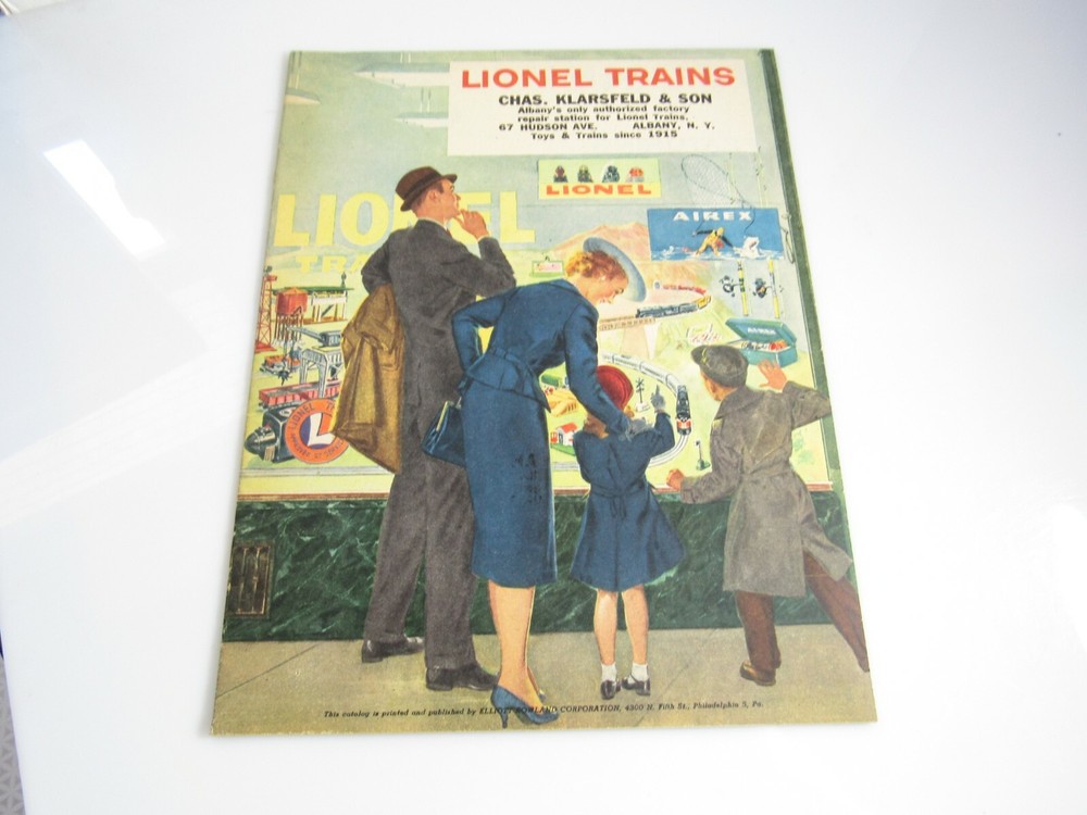 1956 Lionel Trains Dealer Catalog by Chas Klarsfeld Albany NY Vintage Hobby Shop