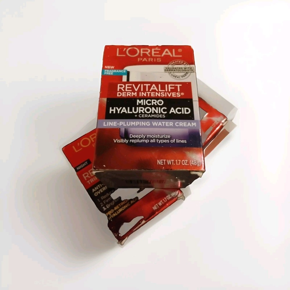 L'Oreal Paris Revitalift Micro Hyaluronic Acid Line-Plumping Cream 1.7oz NEW