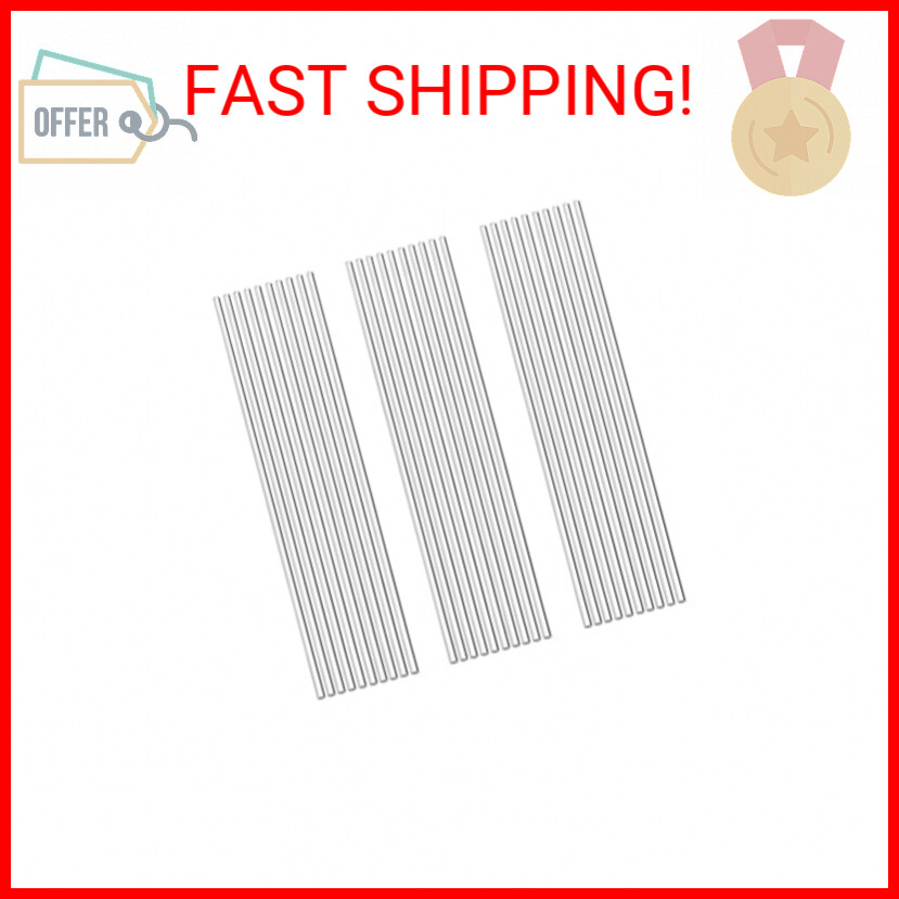 30pcs 1/8 x 12in Acrylic Dowel Rods Sticks, Clear Round Plastic Rods