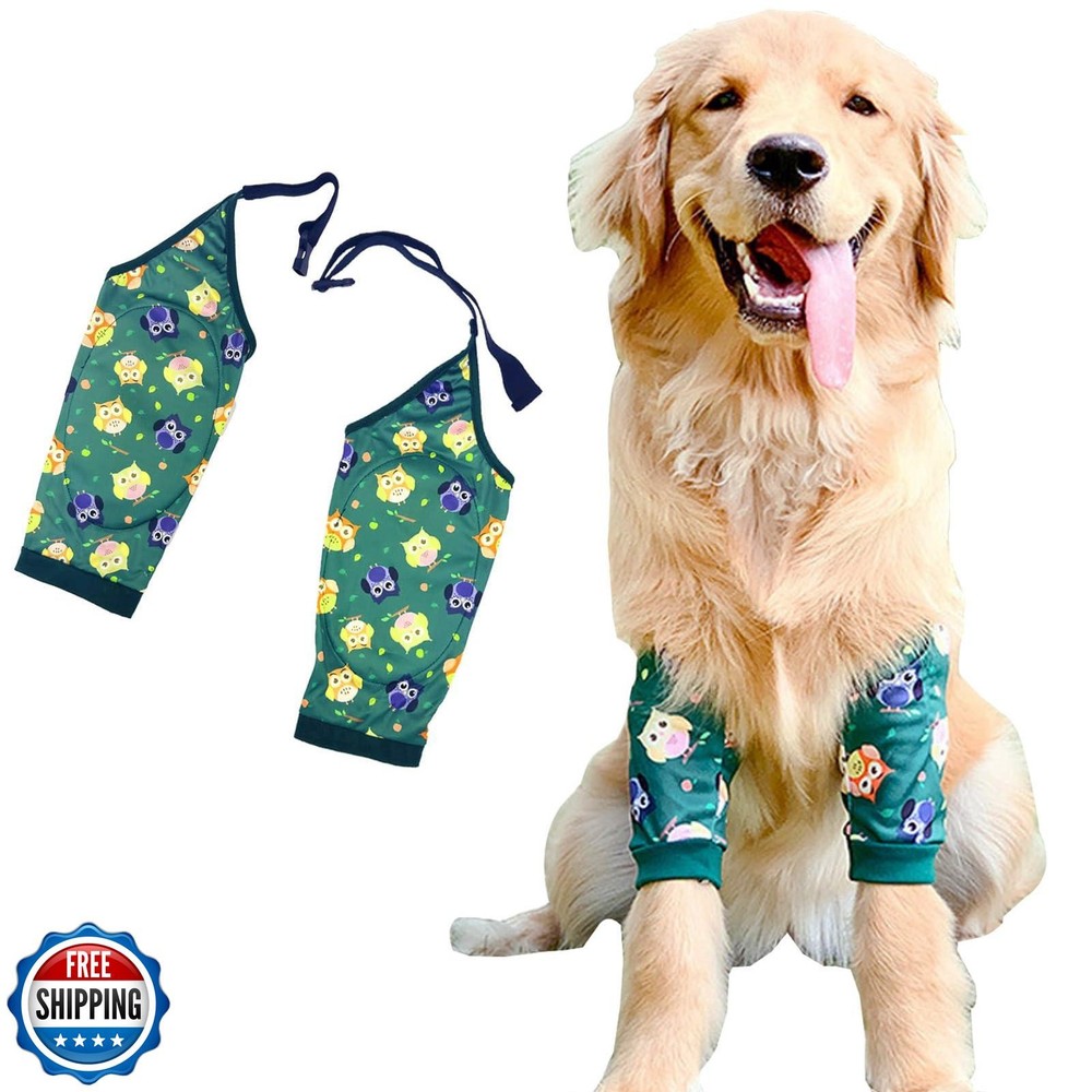PriPre Dog Knee Protector Pad for Calluses Front Elbow Support Brace Wrap