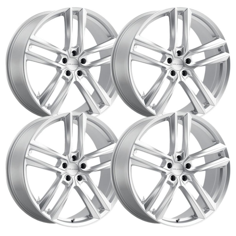 (Set-4) Vision 475 Clutch 20x9 5x112 32mm Hyper Silver Wheels Rims 20 inch